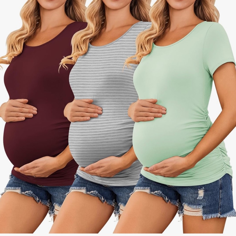 MATERNITY BUNDLE Shirts Size Large L 4 Shirts Total